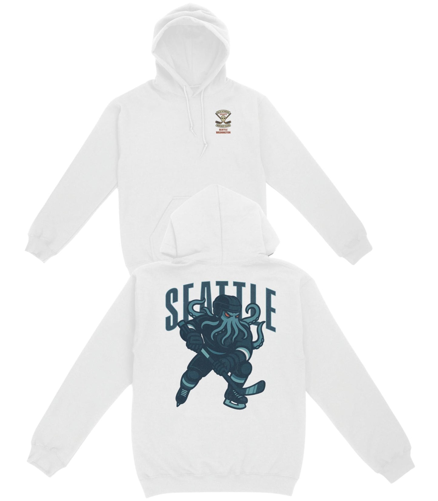Seattle Hockey v1 Basic Hoodie