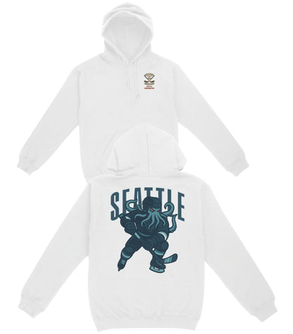 Seattle Hockey v1 Basic Hoodie