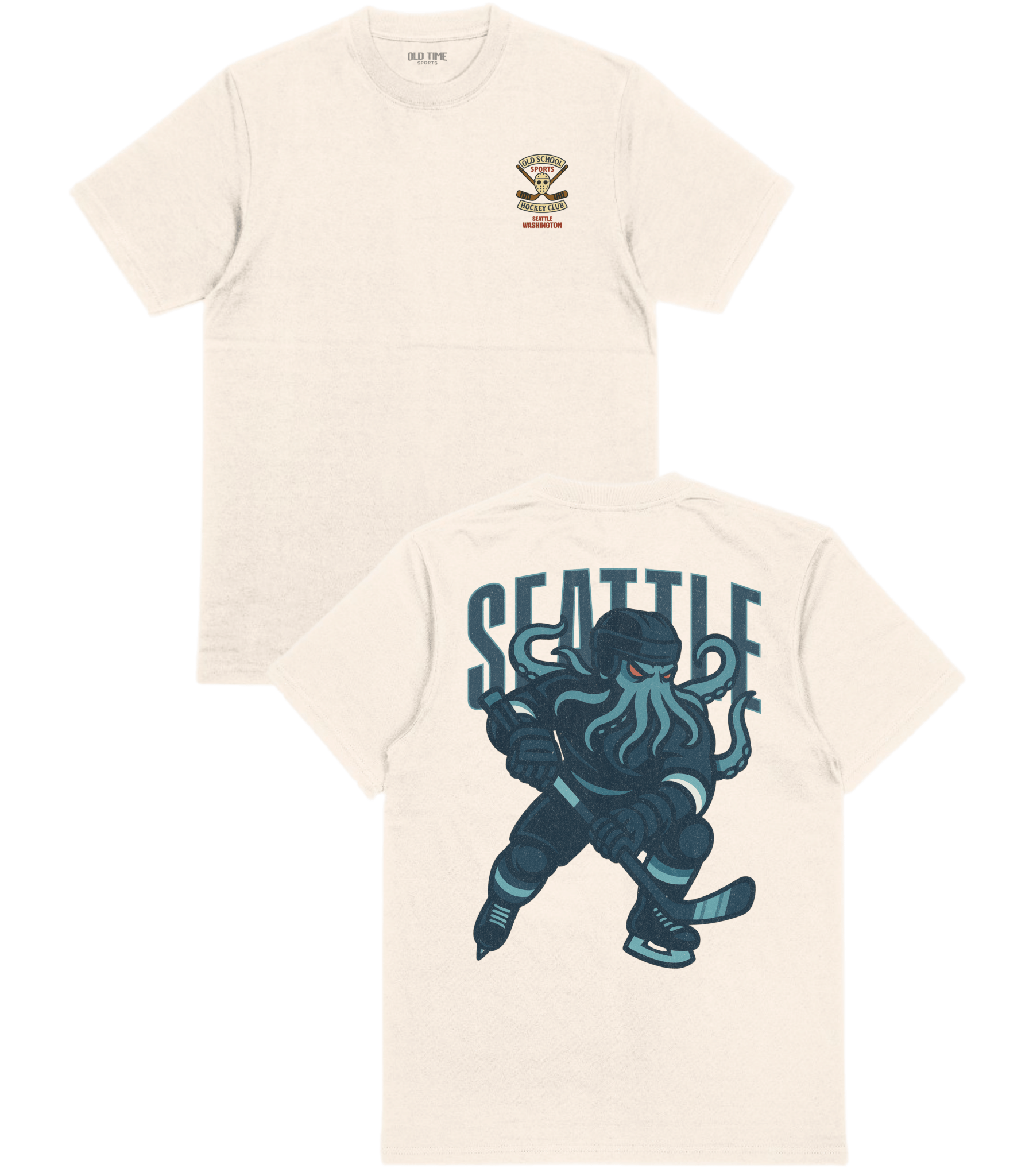 Seattle Hockey v1 T-Shirt - Old Time Sports