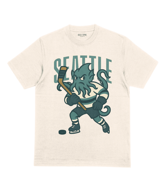 Seattle Hockey v2 FRONT T-Shirt - Old Time Sports