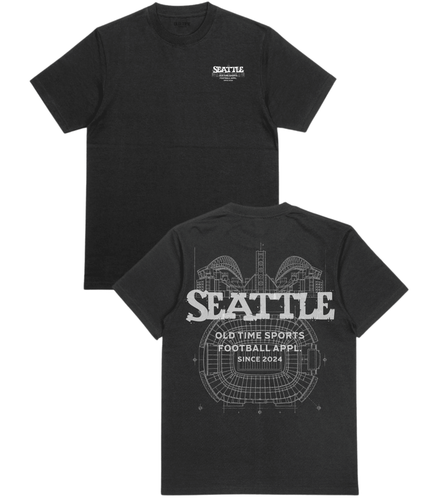 Seattle Plans T-Shirt - Old Time Sports