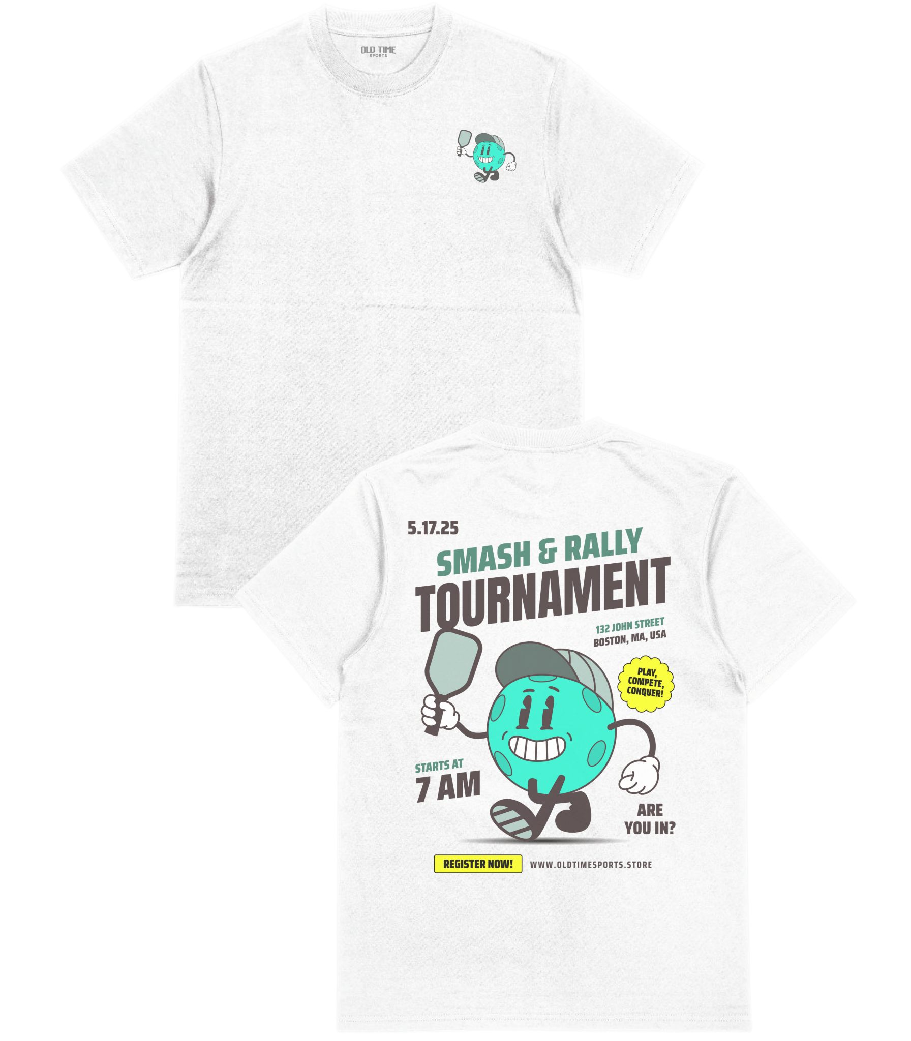 Smash & Rally T-Shirt - Old Time Sports