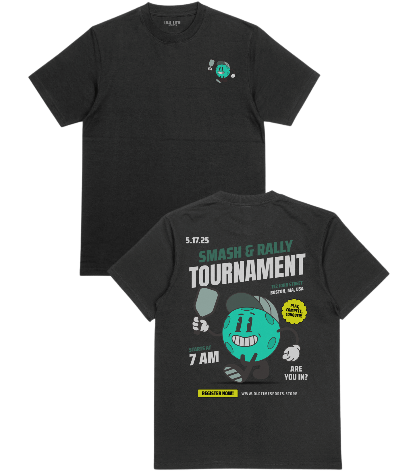 Smash & Rally T-Shirt - Old Time Sports