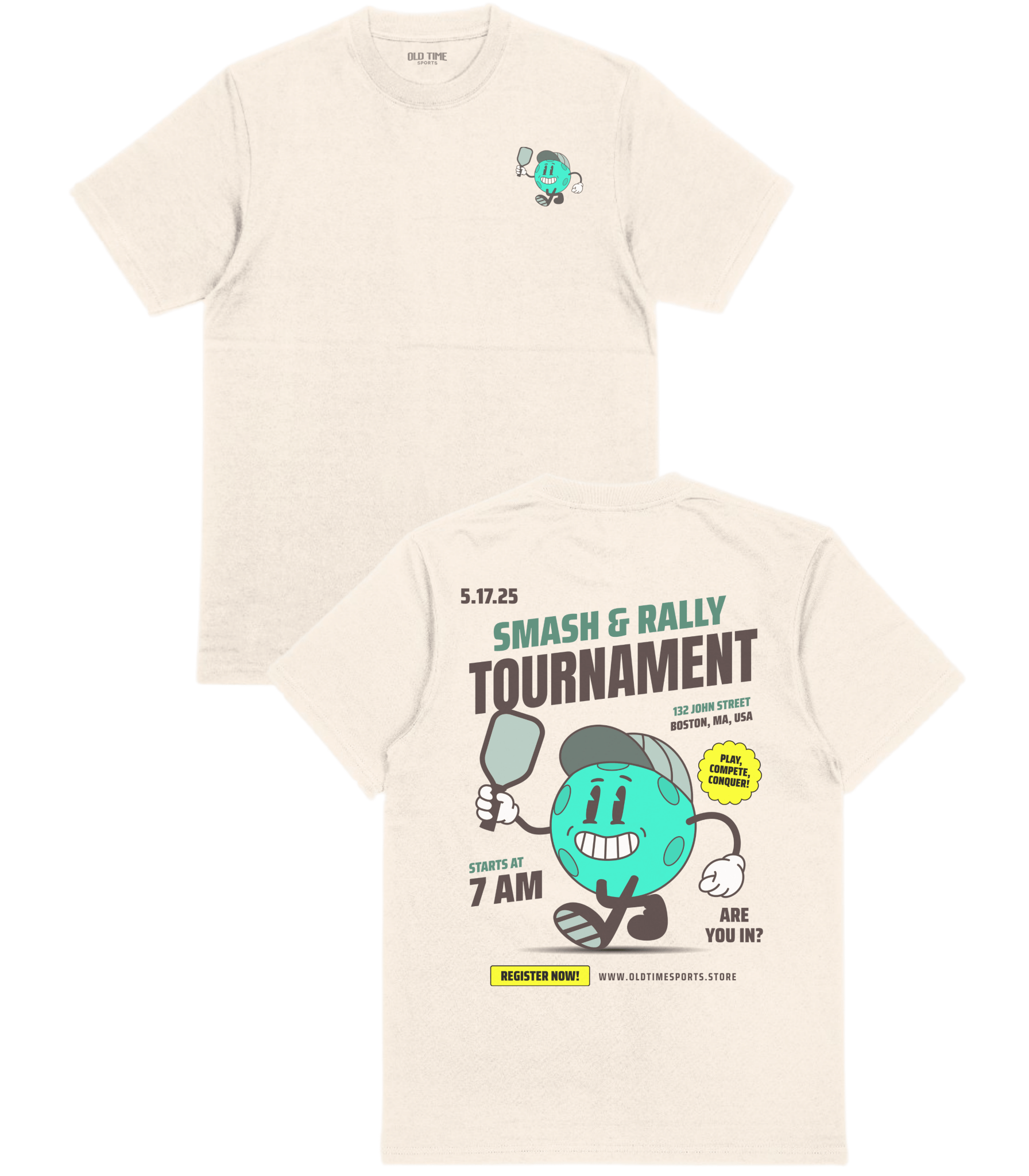 Smash & Rally T-Shirt - Old Time Sports