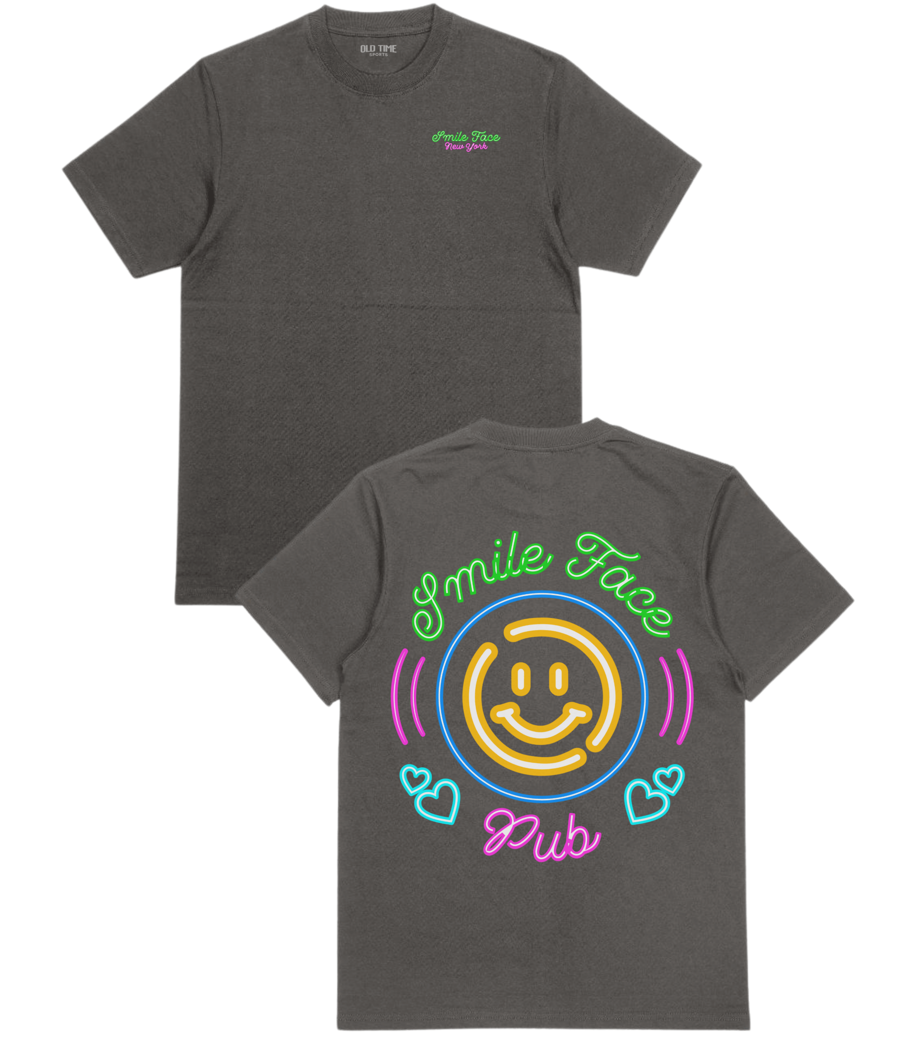 Smile Face Pub T-Shirt - Old Time Sports