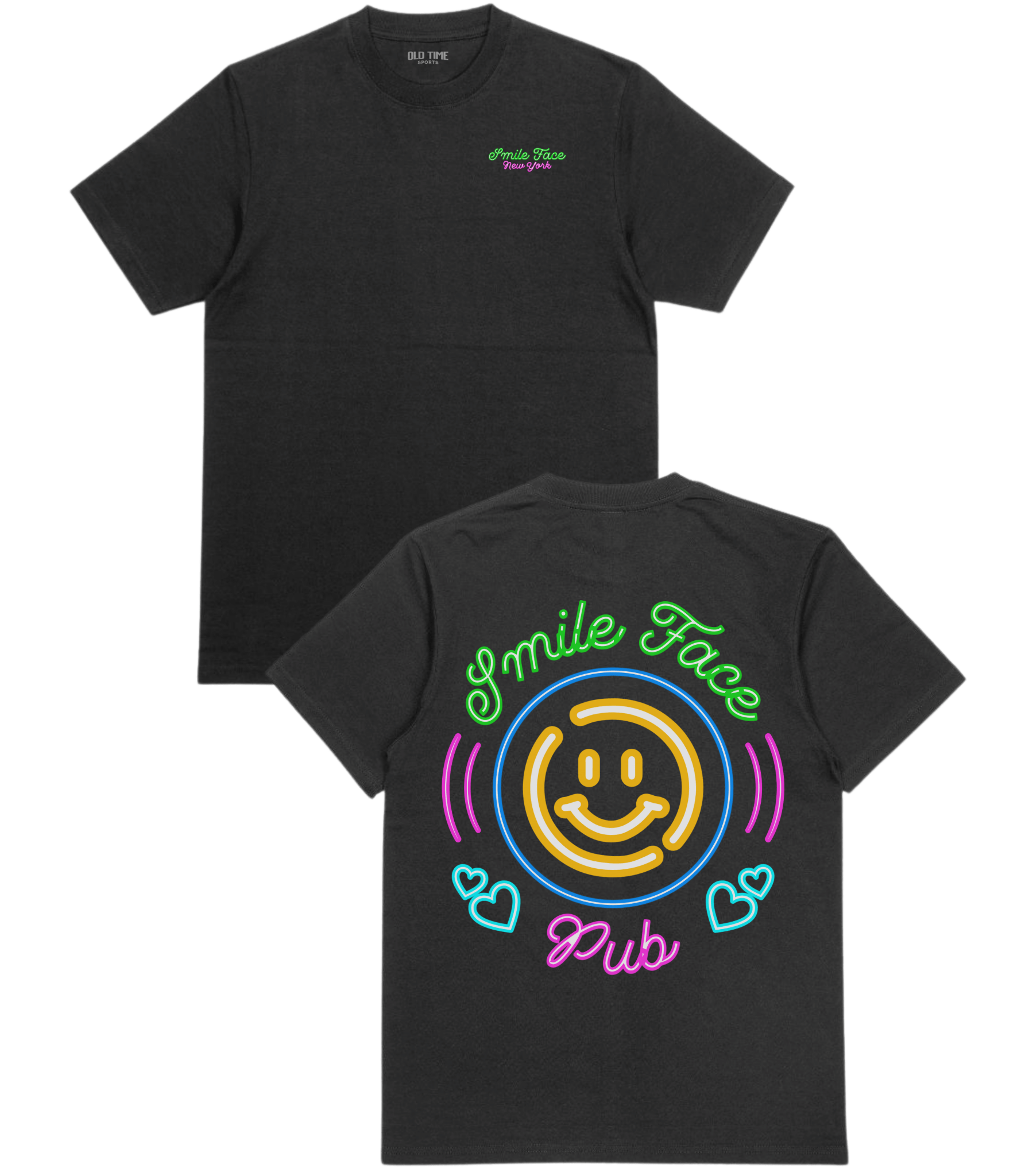 Smile Face Pub T-Shirt - Old Time Sports