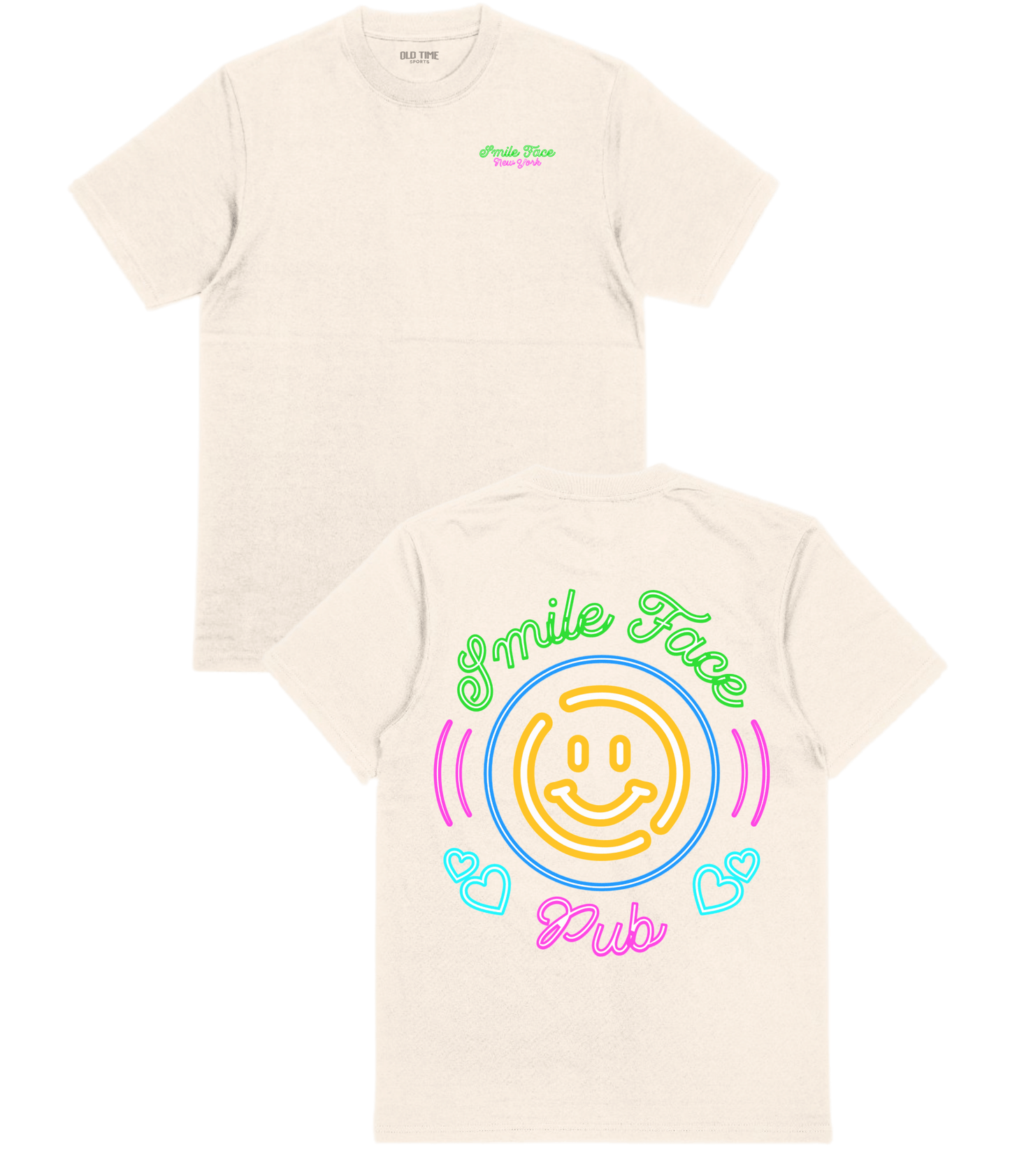 Smile Face Pub T-Shirt - Old Time Sports