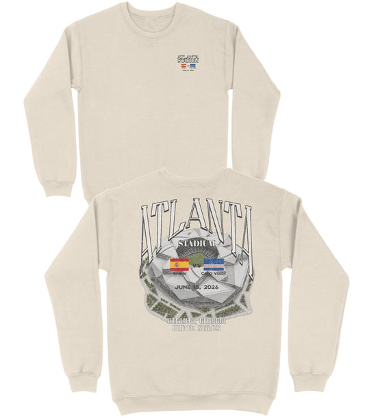 Spain vs. Cabo Verde Basic Crewneck - Old Time Sports