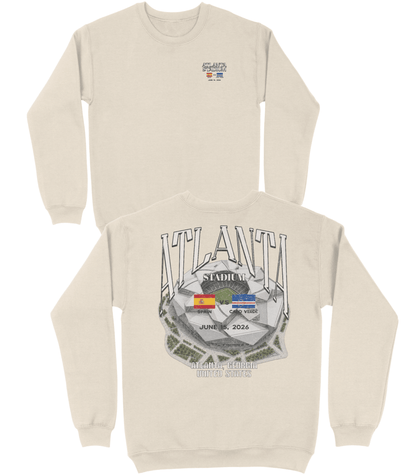Spain vs. Cabo Verde Basic Crewneck - Old Time Sports