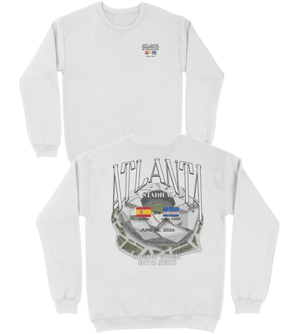 Spain vs. Cabo Verde Basic Crewneck - Old Time Sports