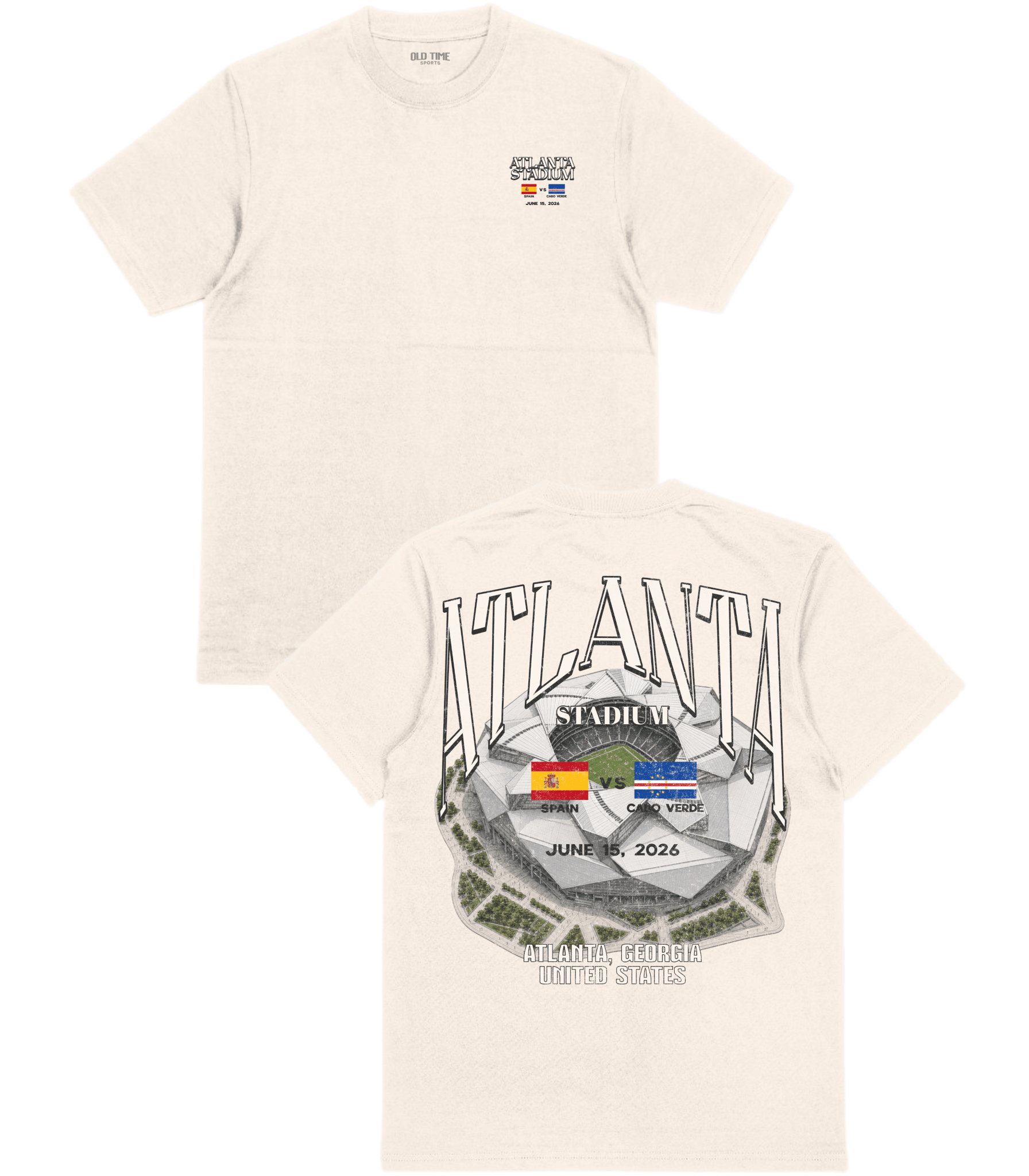 Spain vs. Cabo Verde T-Shirt - Old Time Sports