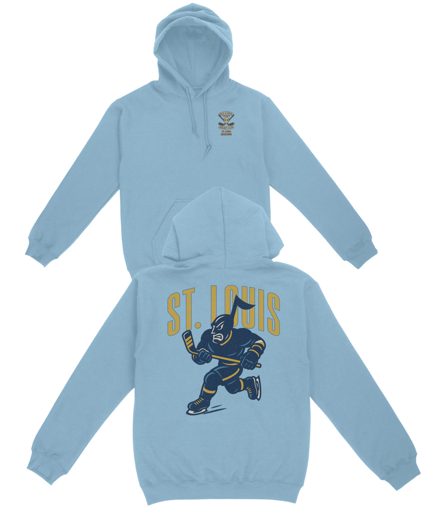 St. Louis Hockey v1 Basic Hoodie - Old Time Sports