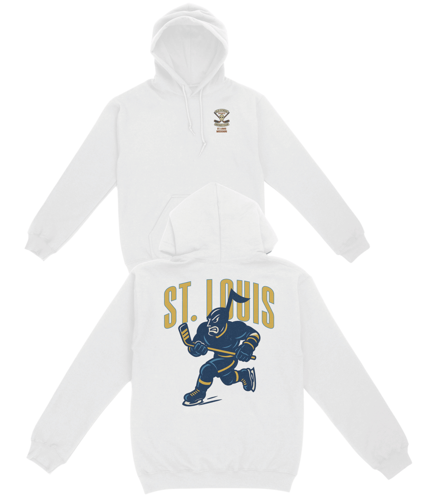 St. Louis Hockey v1 Basic Hoodie - Old Time Sports