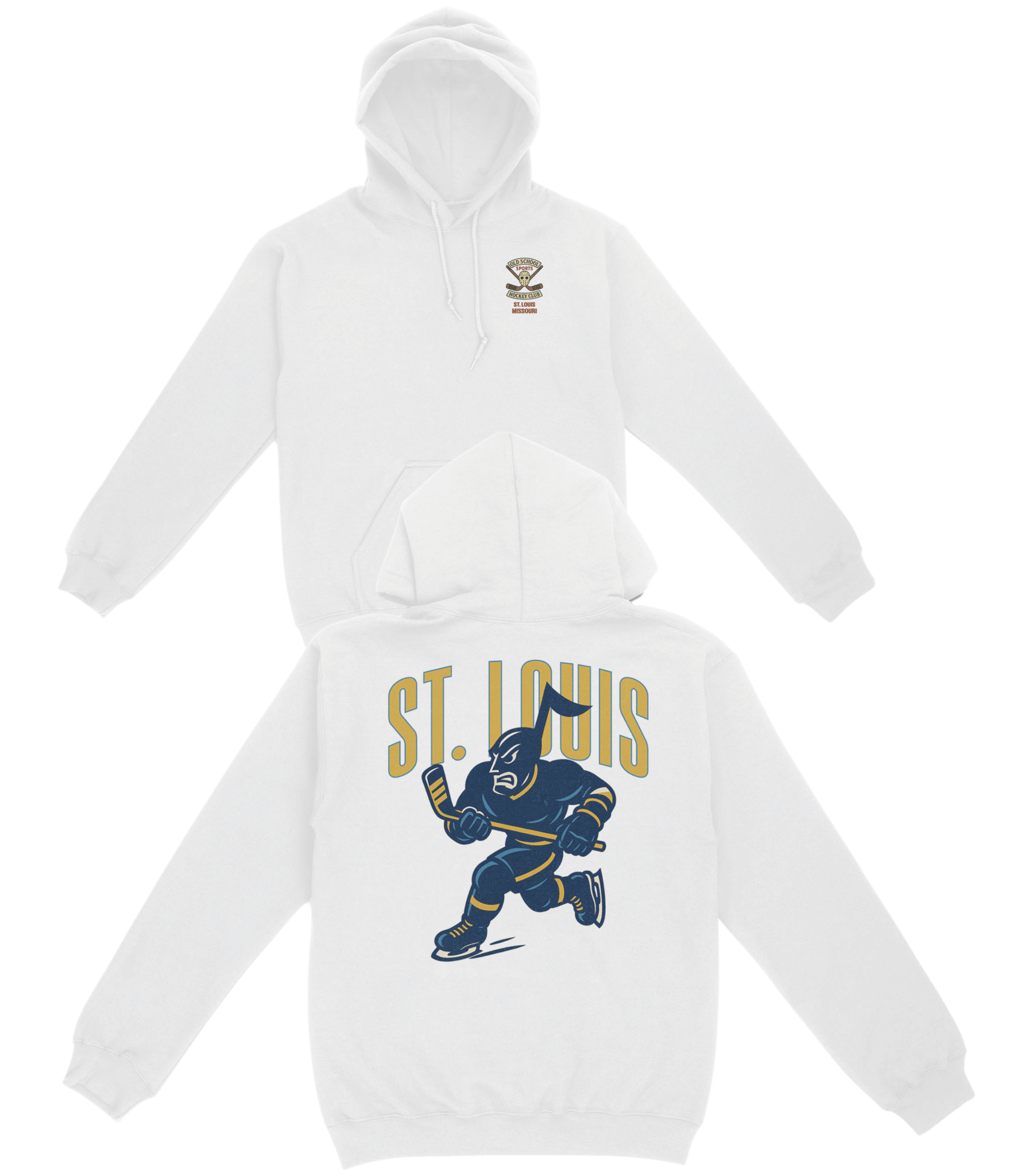 St. Louis Hockey v1 Basic Hoodie - Old Time Sports