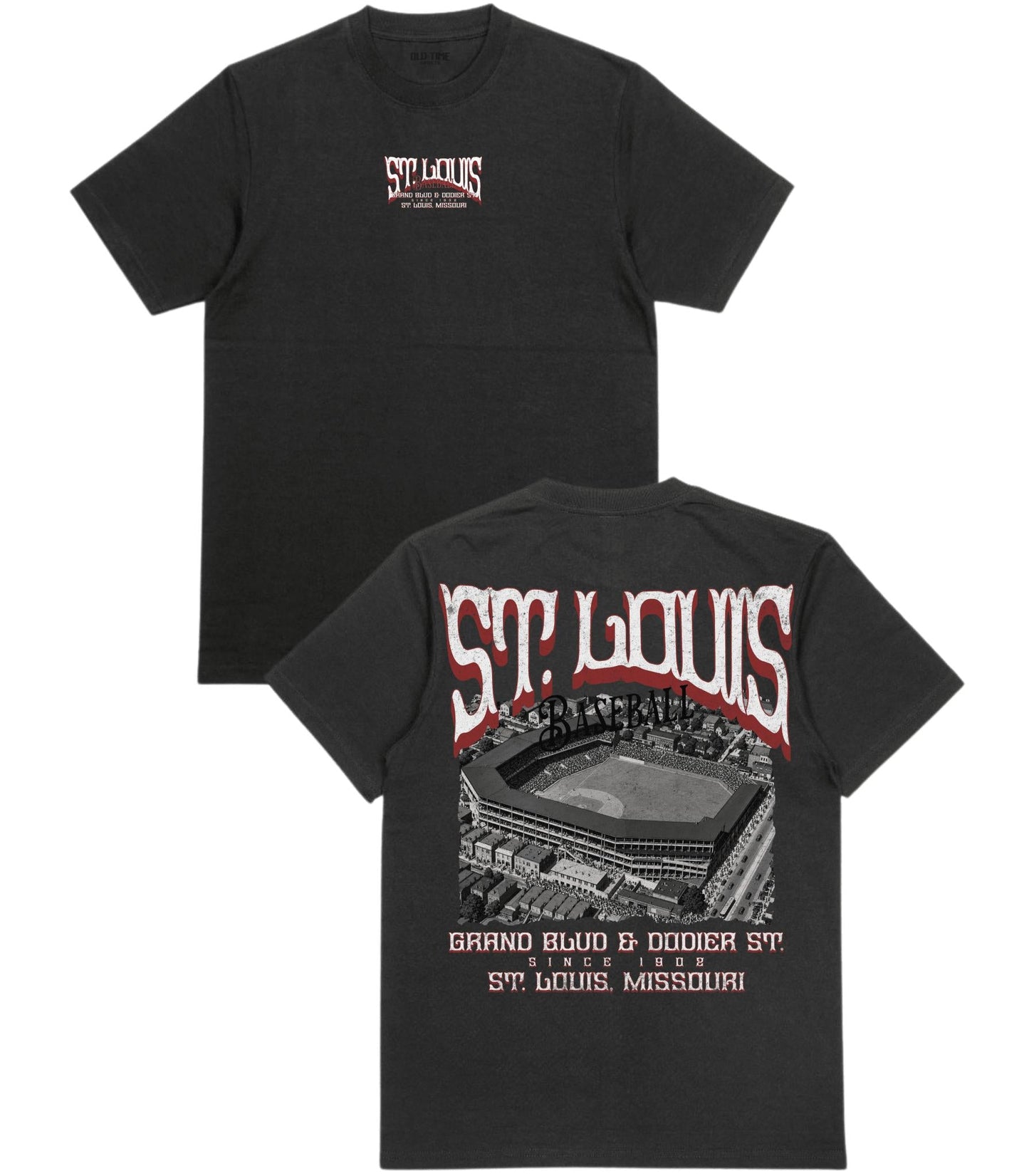 STL Baseball Poster T-Shirt - Old Time Sports