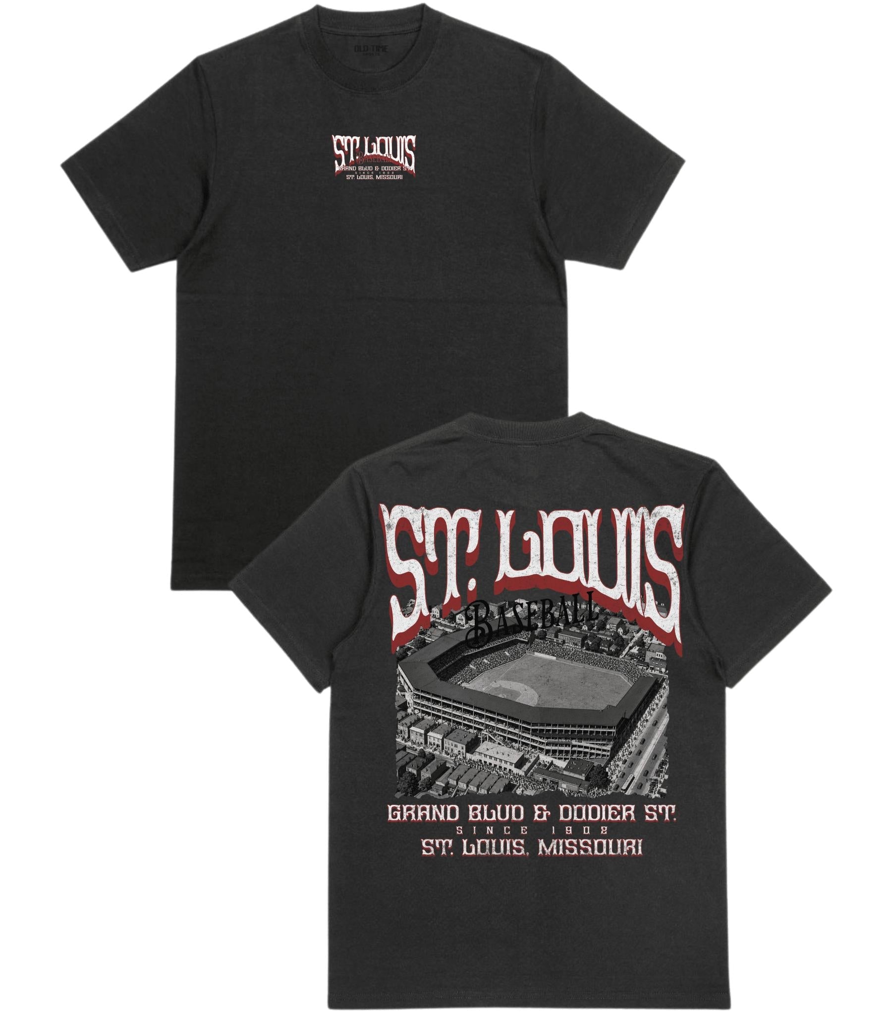 STL Baseball Poster T-Shirt - Old Time Sports