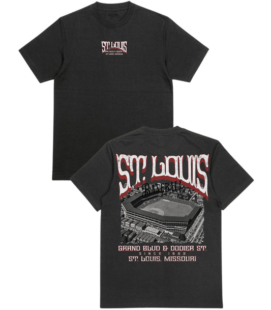 STL Baseball Poster T-Shirt - Old Time Sports