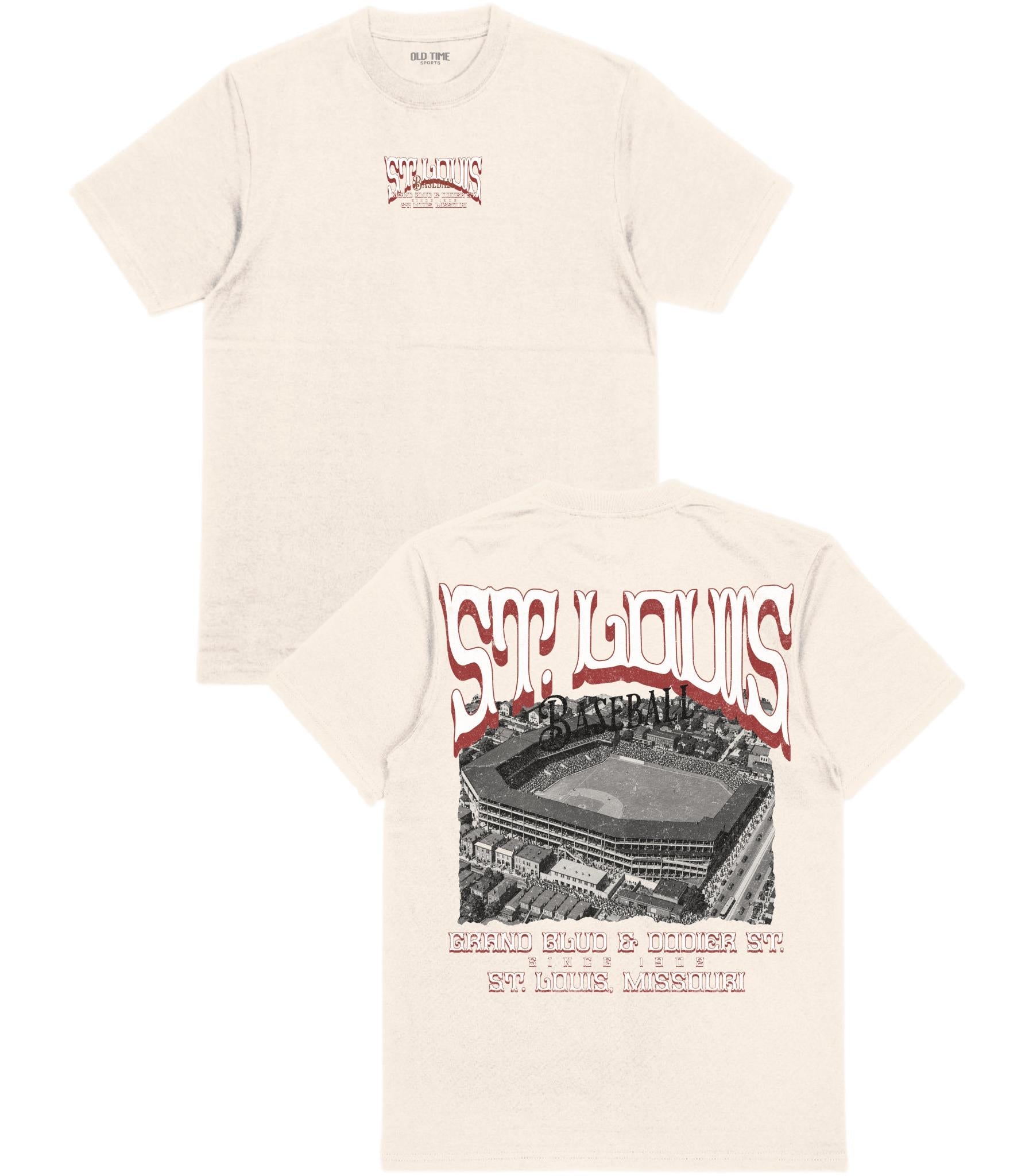 STL Baseball Poster T-Shirt - Old Time Sports