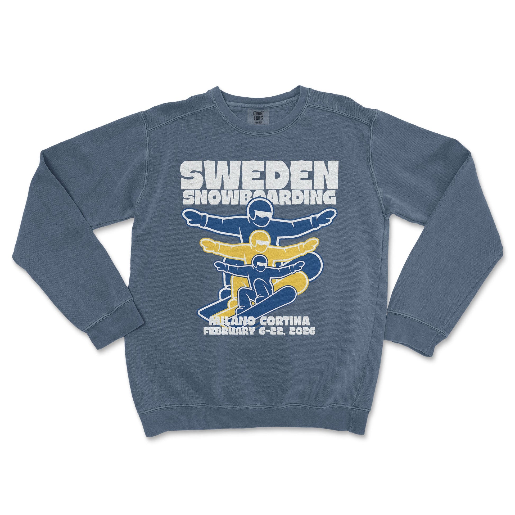 Sweden Snowboarding Crewneck - Old Time Sports