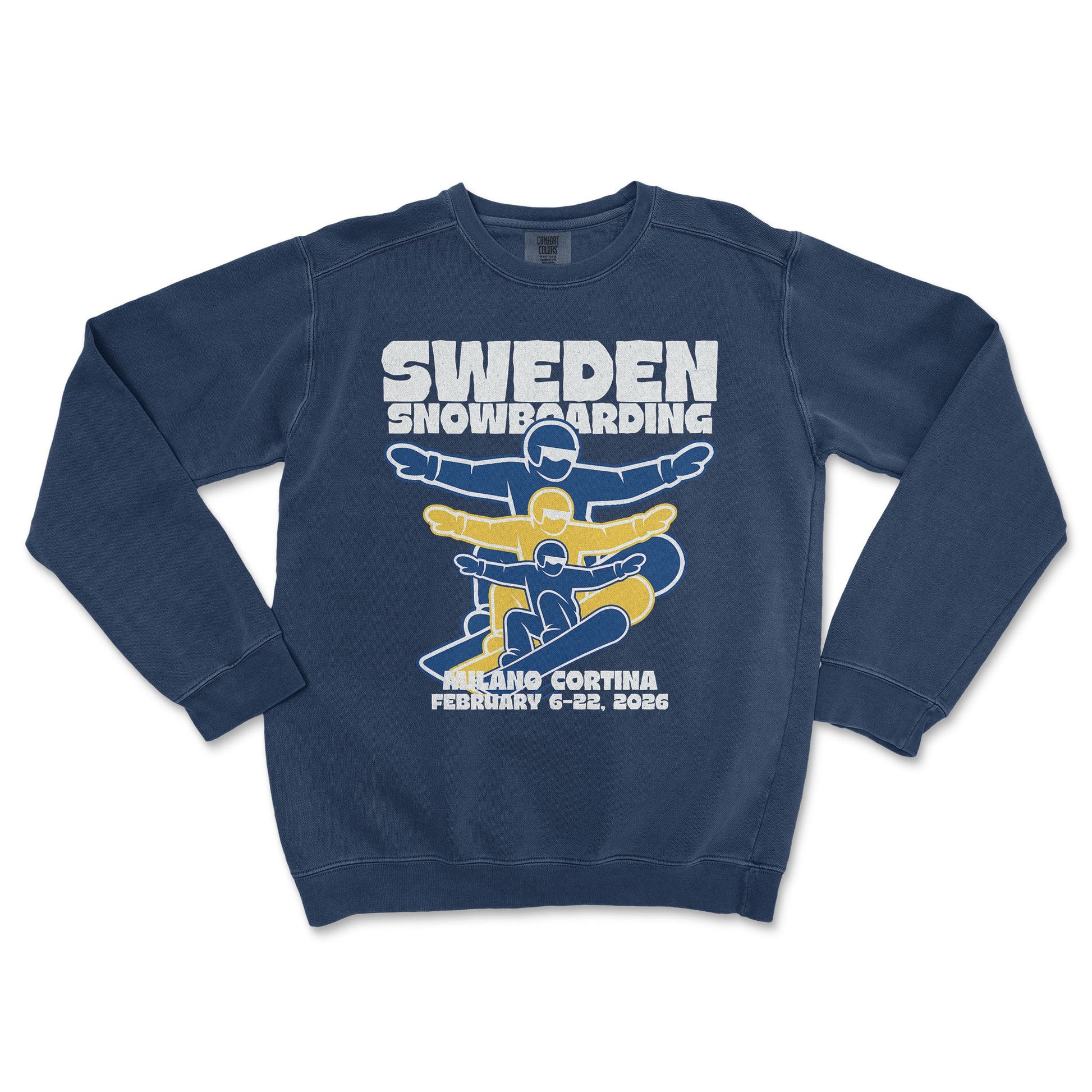 Sweden Snowboarding Crewneck - Old Time Sports