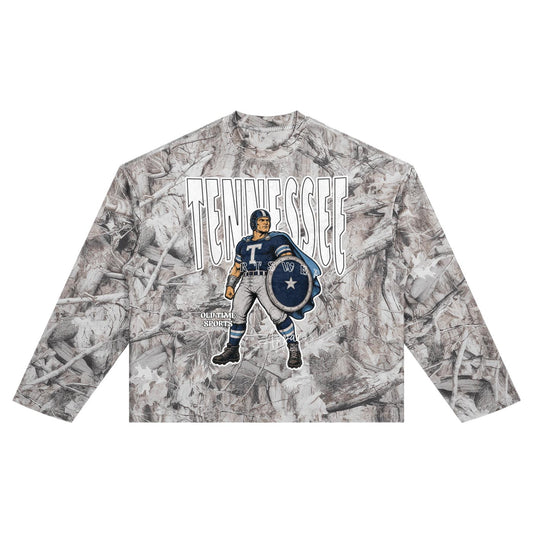 Tennessee Football Waffle Camo Longsleeve - Old Time Sports