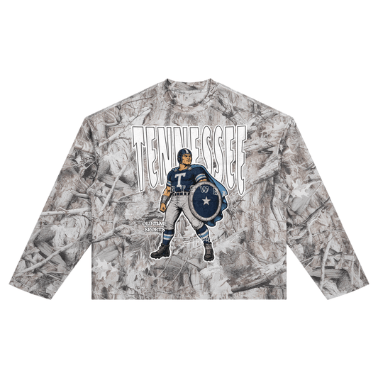 Tennessee Football Waffle Camo Longsleeve - Old Time Sports