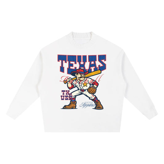 Texas Baseball Appl. Knitted Sweater - Old Time Sports