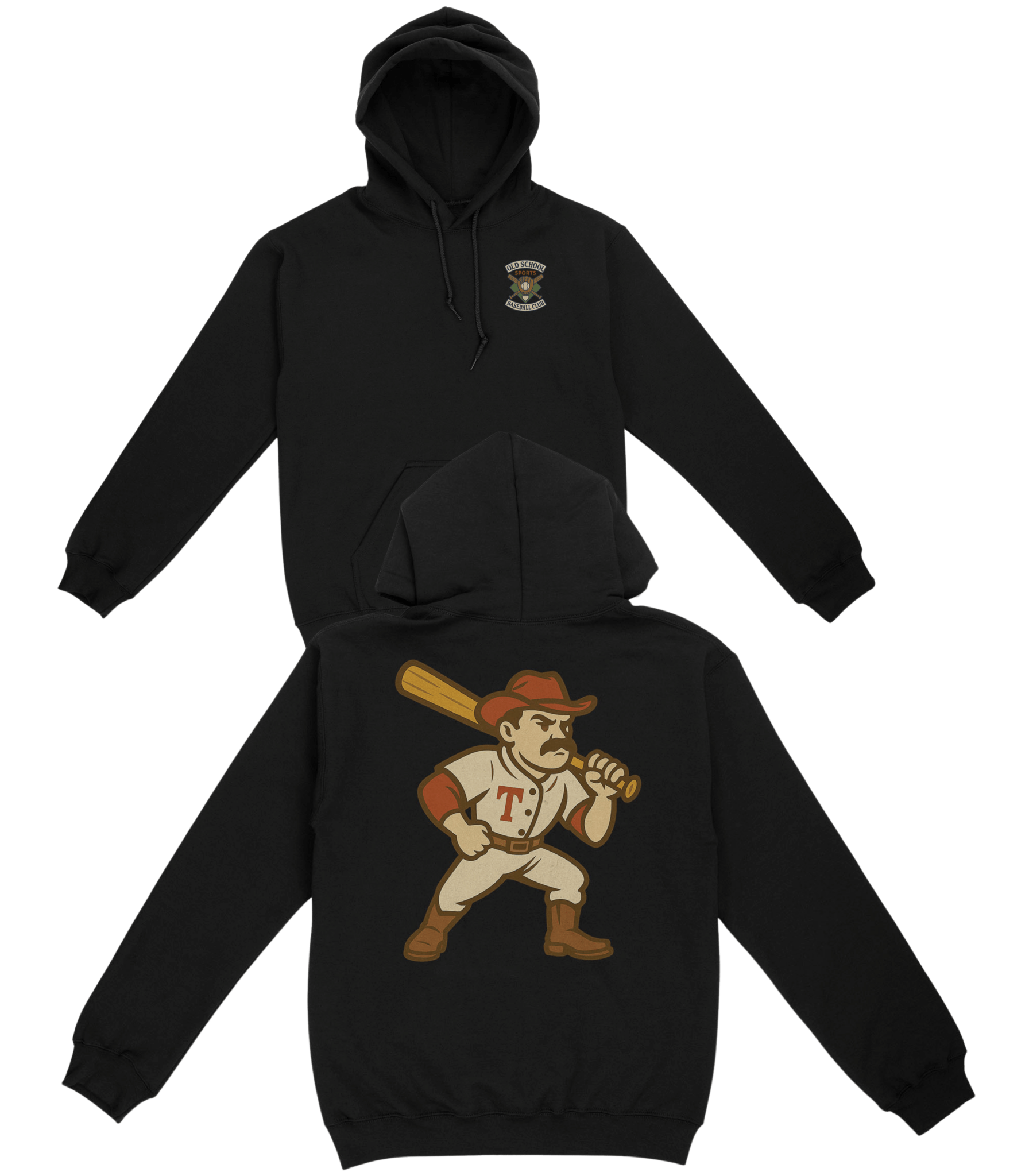 Texas Baseball v3 Basic Hoodie - Old Time Sports