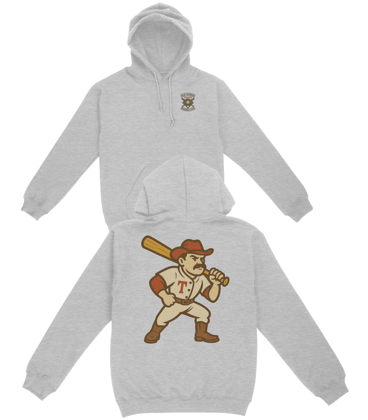Texas Baseball v3 Basic Hoodie - Old Time Sports