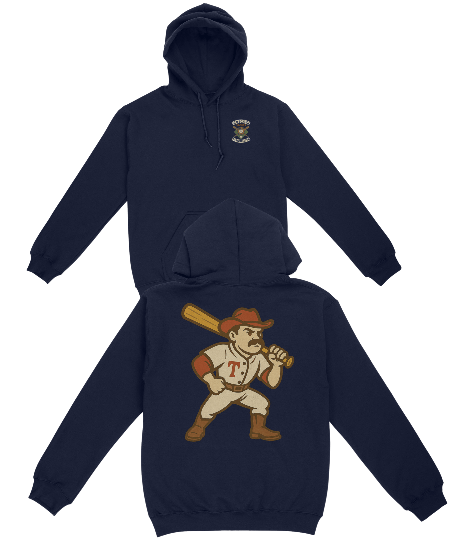 Texas Baseball v3 Basic Hoodie - Old Time Sports