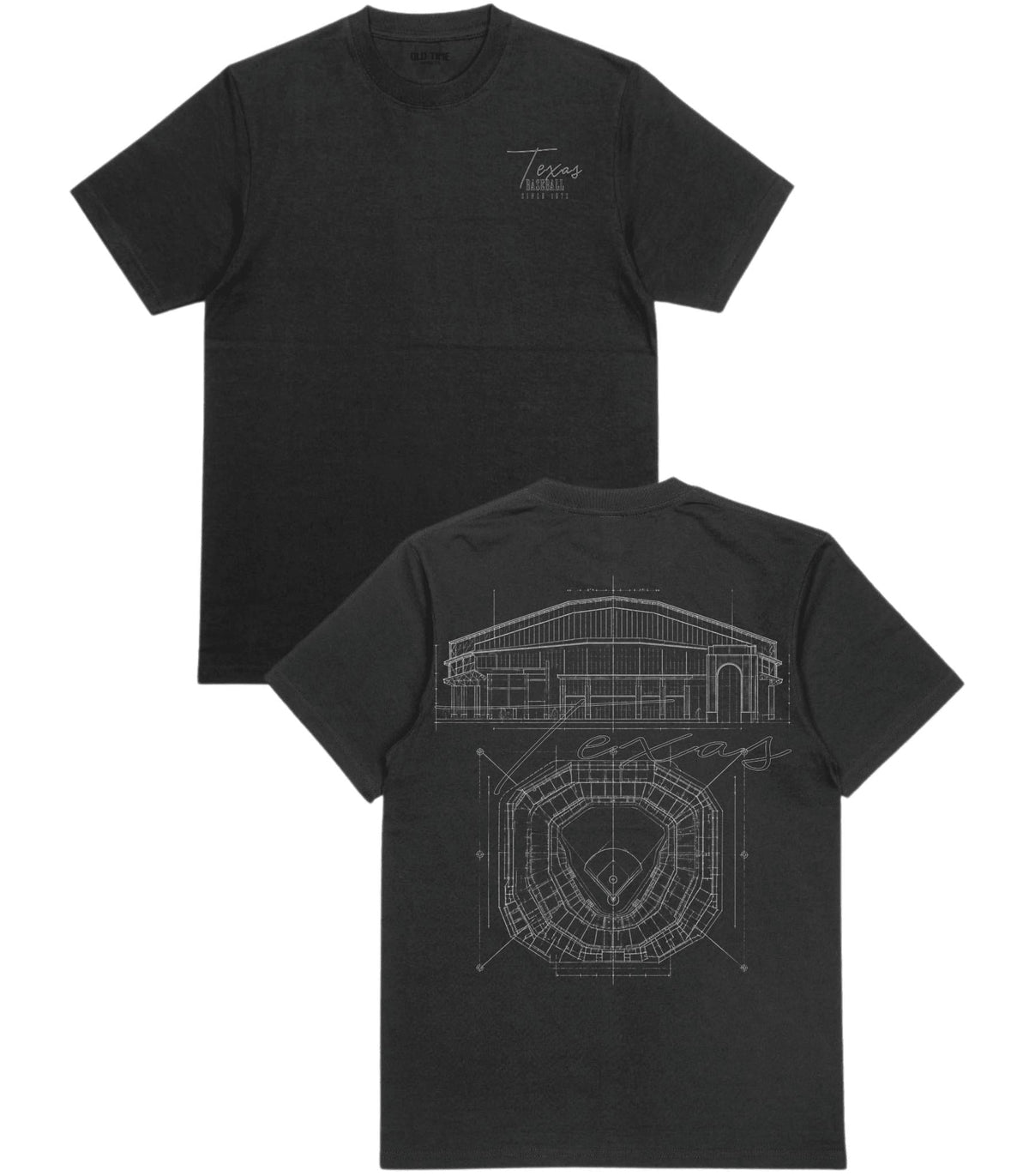 Texas Blueprints T-Shirt - Old Time Sports