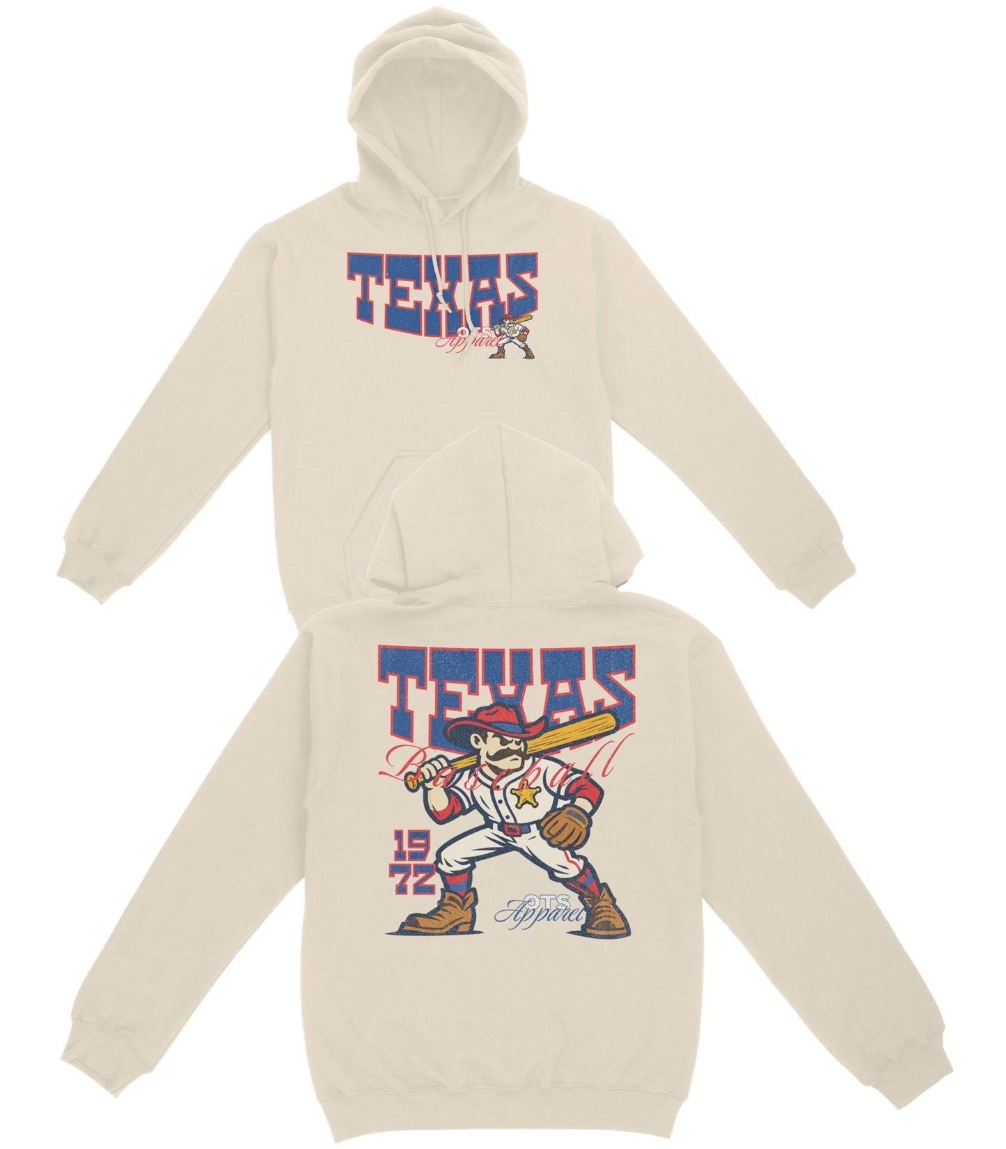 Texas Since 1972 Basic Hoodie - Old Time Sports