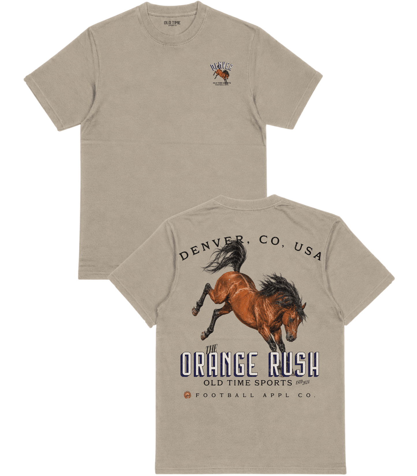 The Orange Rush T-Shirt - Old Time Sports