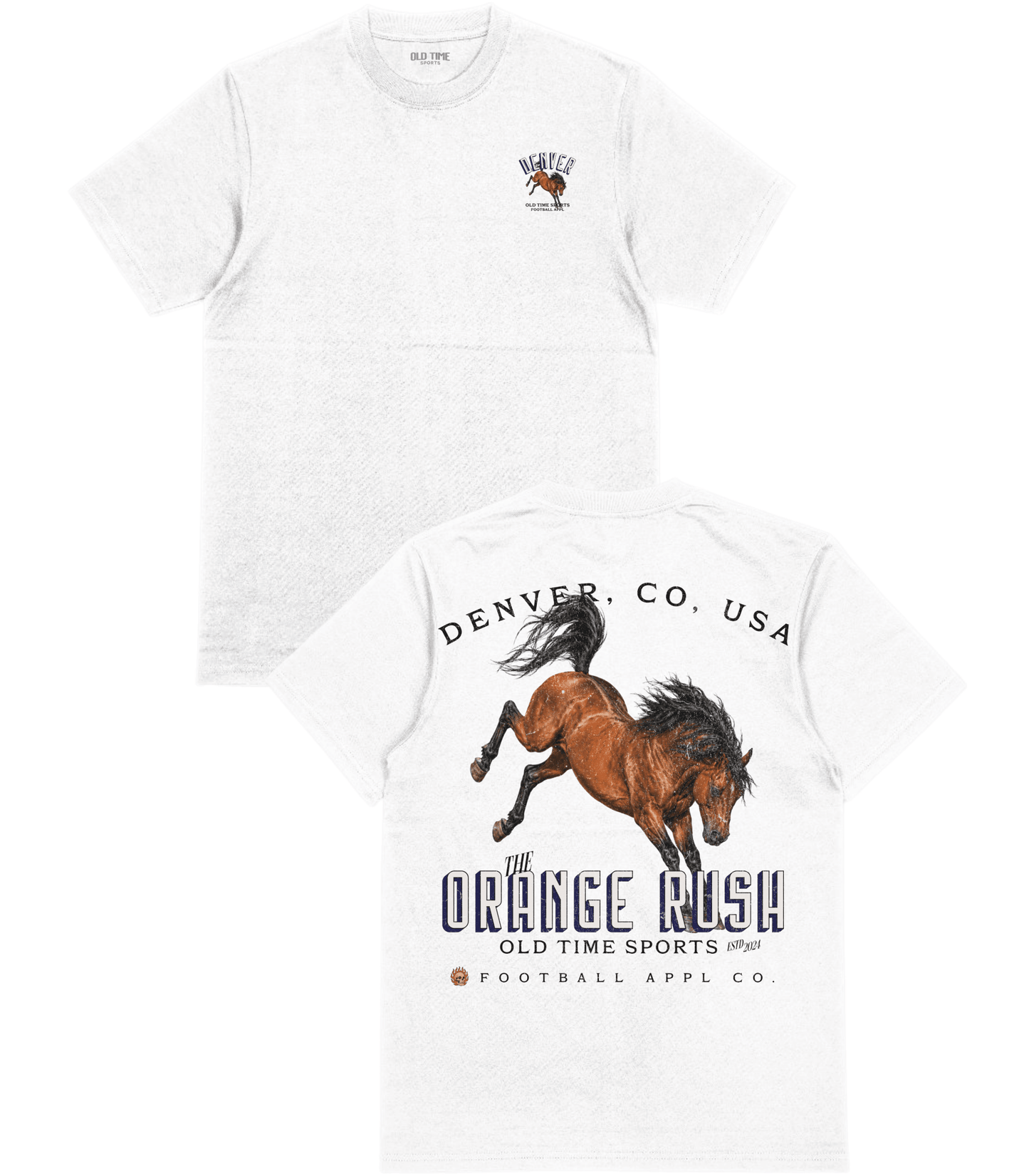 The Orange Rush T-Shirt - Old Time Sports
