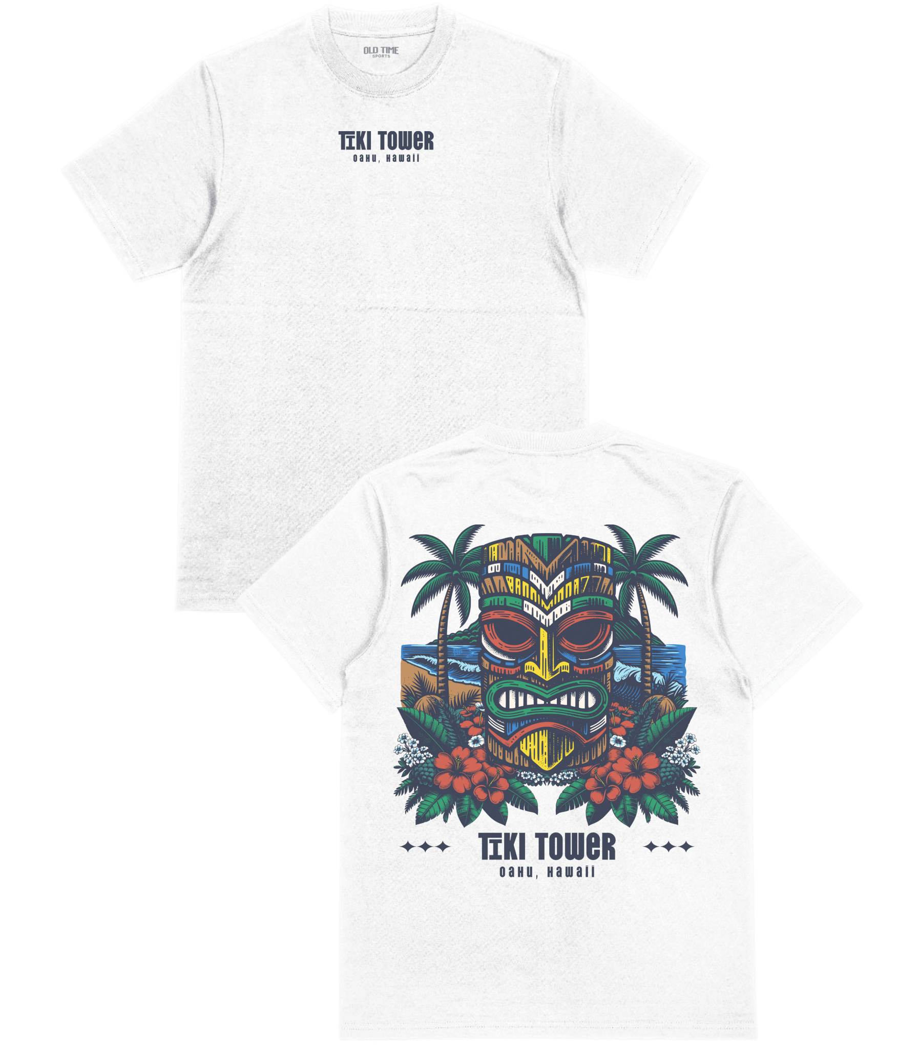 Tiki Tower T-Shirt - Old Time Sports