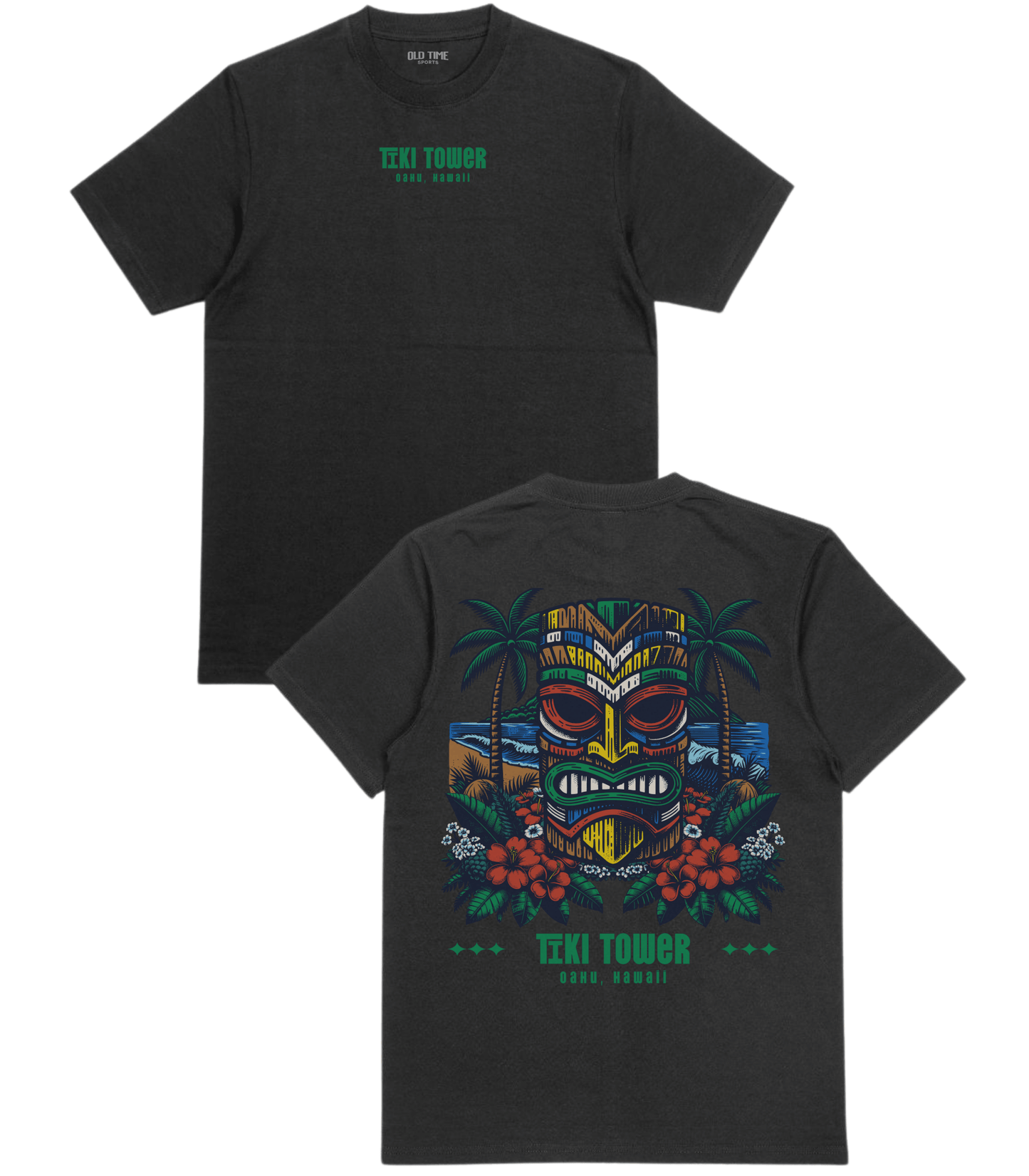 Tiki Tower T-Shirt - Old Time Sports