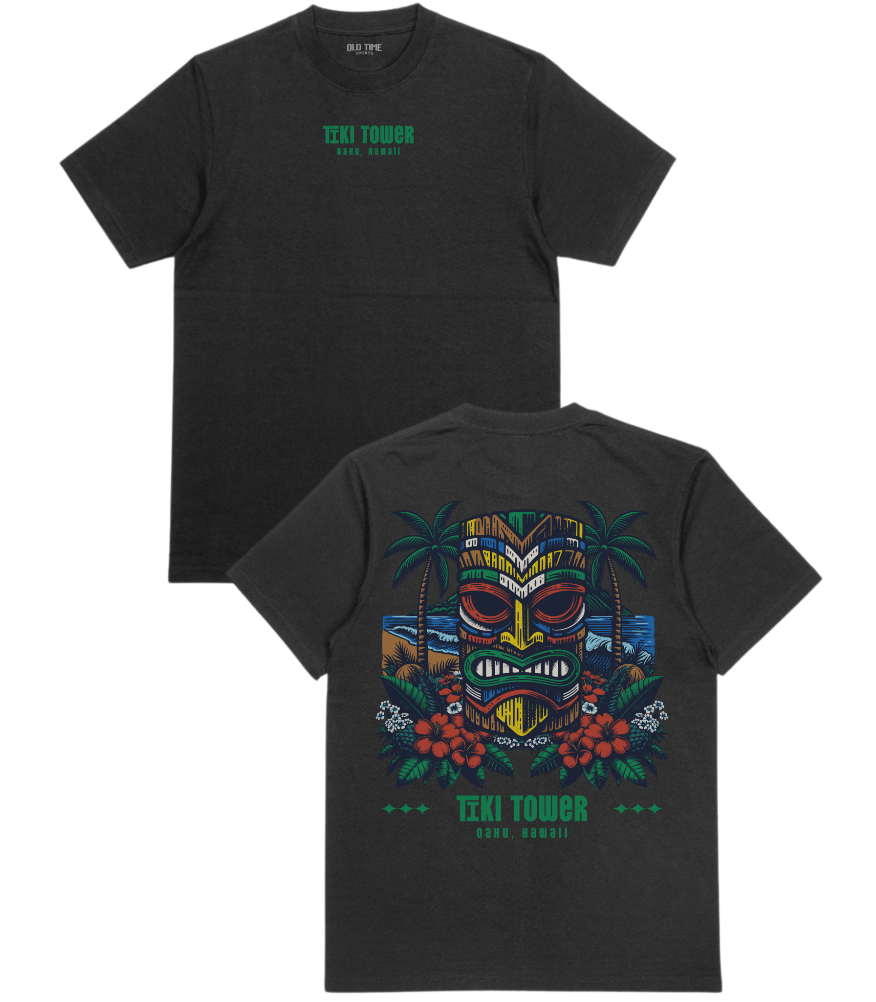 Tiki Tower T-Shirt - Old Time Sports
