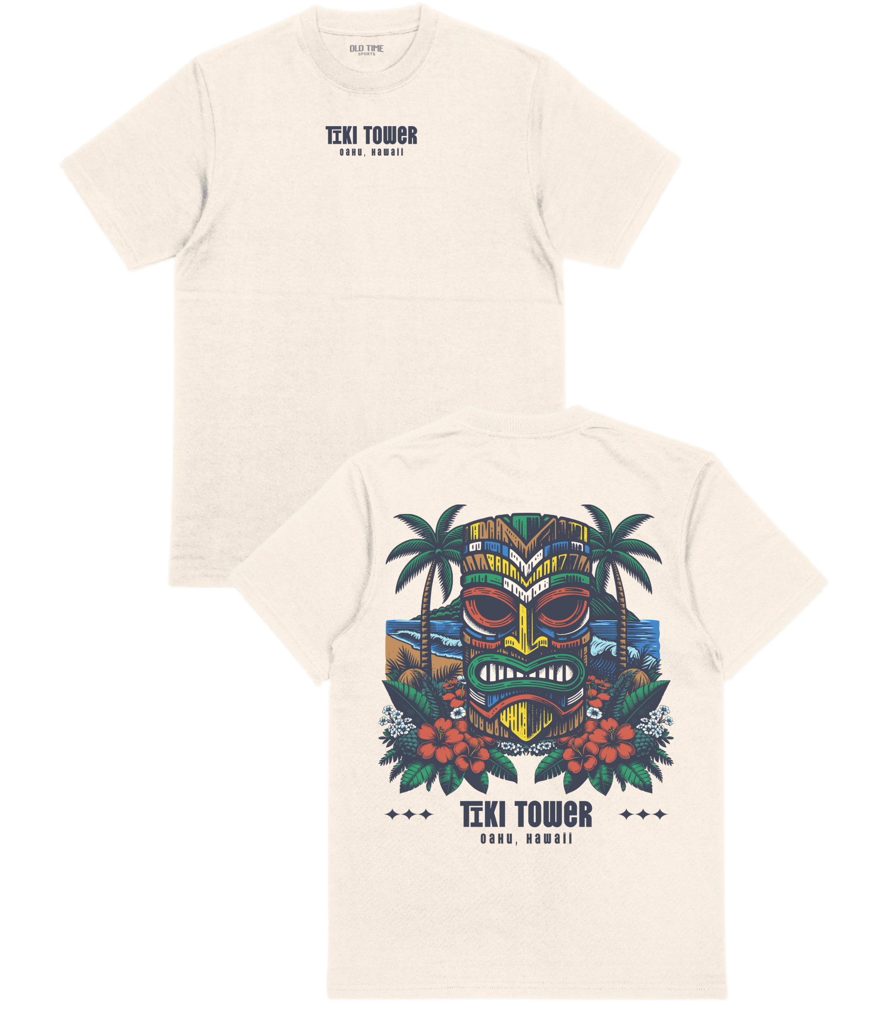 Tiki Tower T-Shirt - Old Time Sports