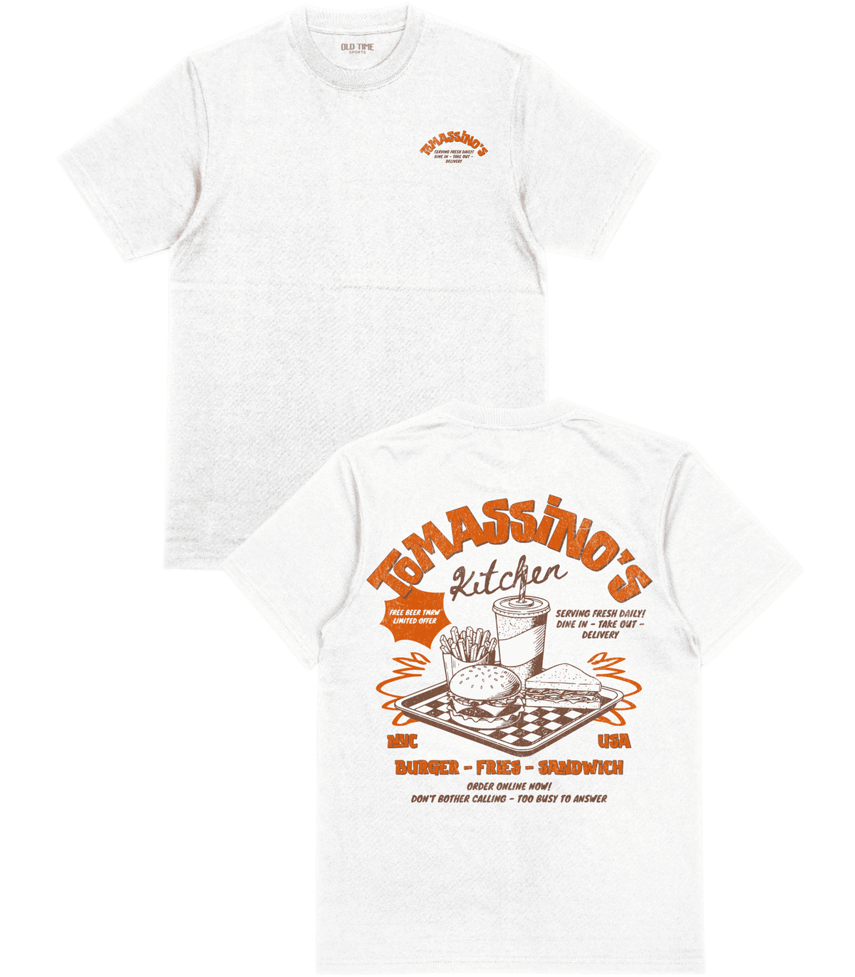Tomassino's Kitchen T-Shirt - Old Time Sports