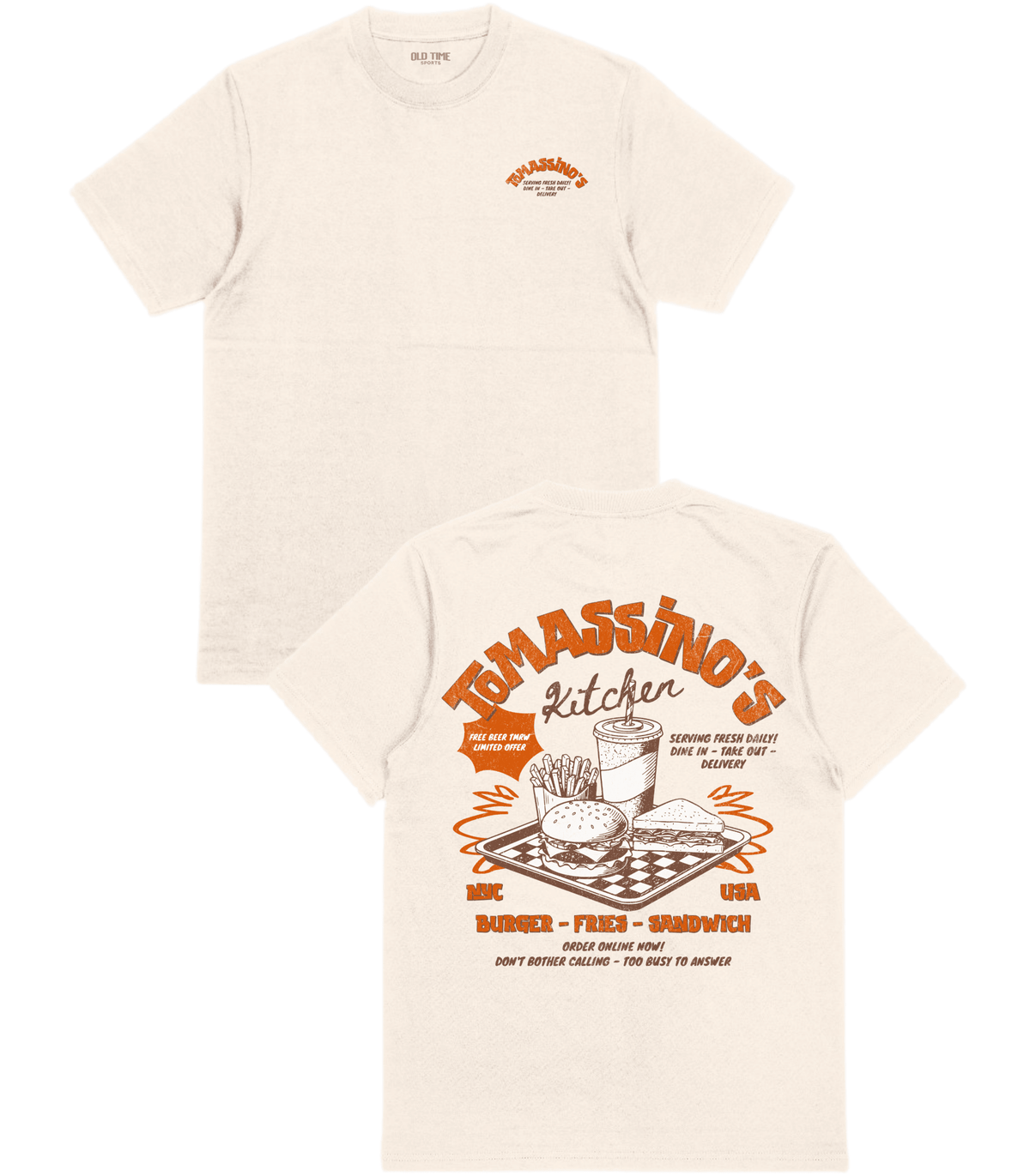 Tomassino's Kitchen T-Shirt - Old Time Sports