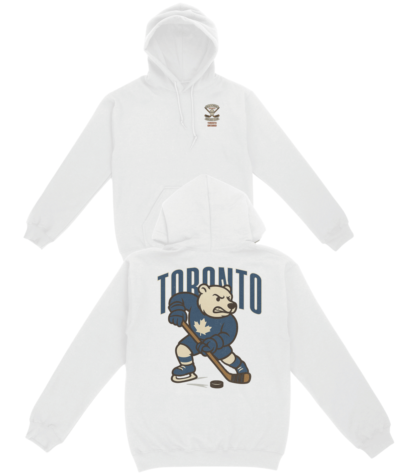 Toronto Hockey v1 Basic Hoodie - Old Time Sports