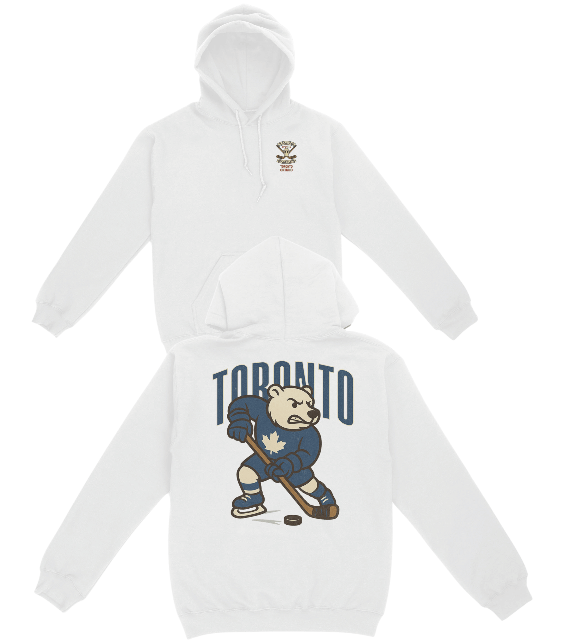 Toronto Hockey v1 Basic Hoodie - Old Time Sports