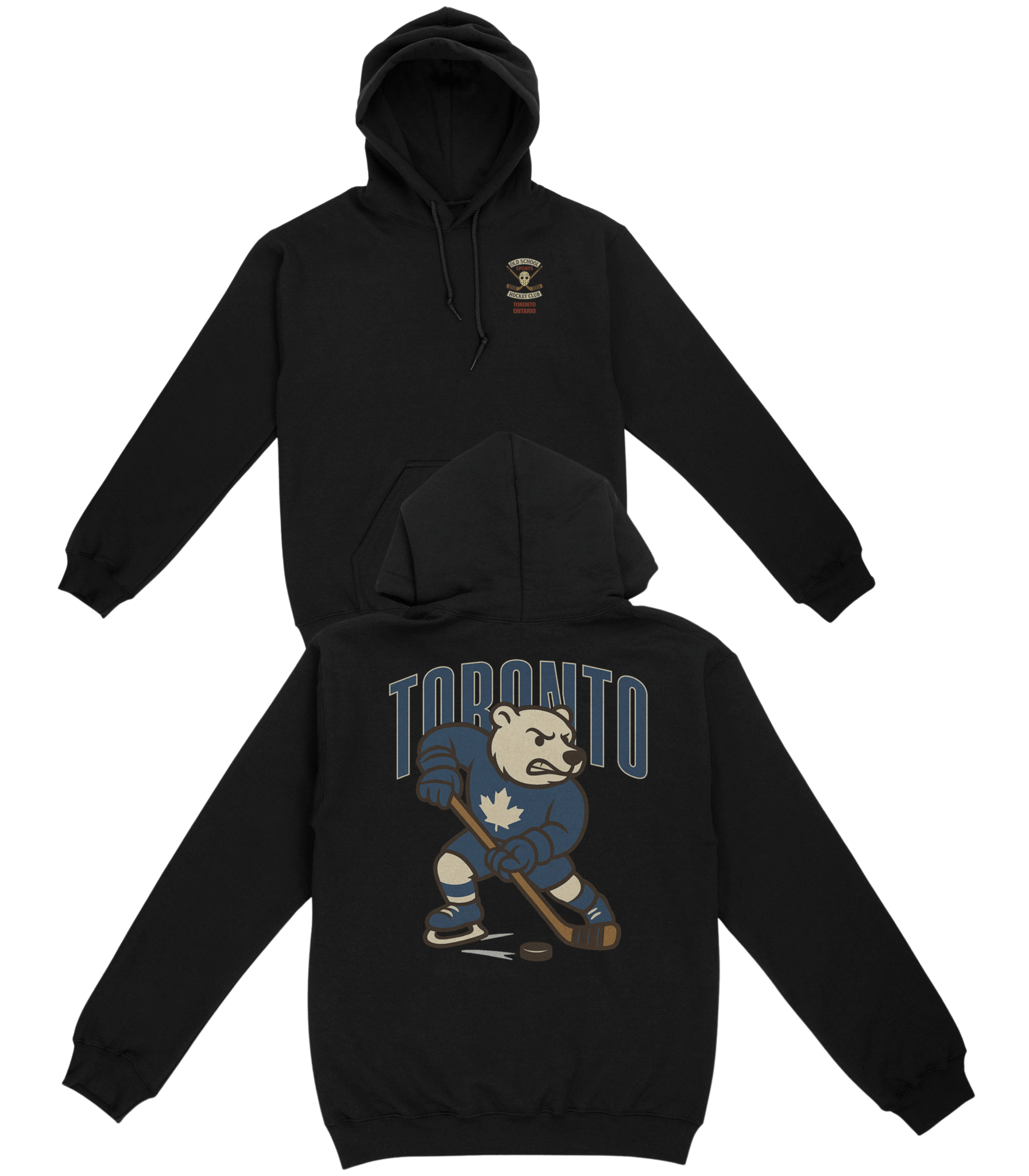 Toronto Hockey v1 Basic Hoodie - Old Time Sports