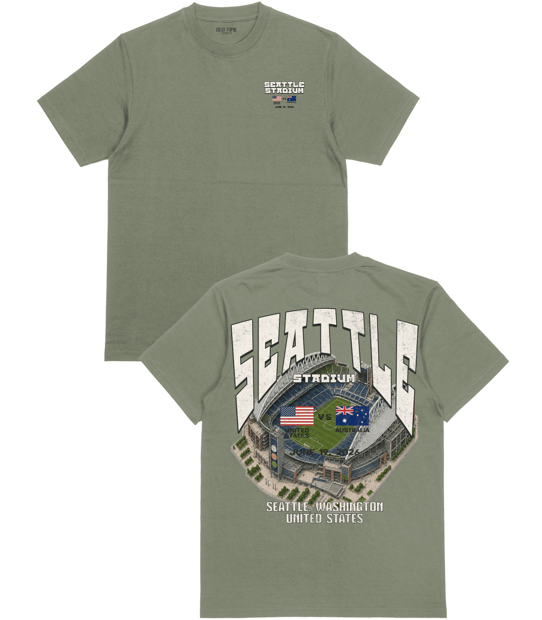United States VS Australia T-Shirt - Old Time Sports