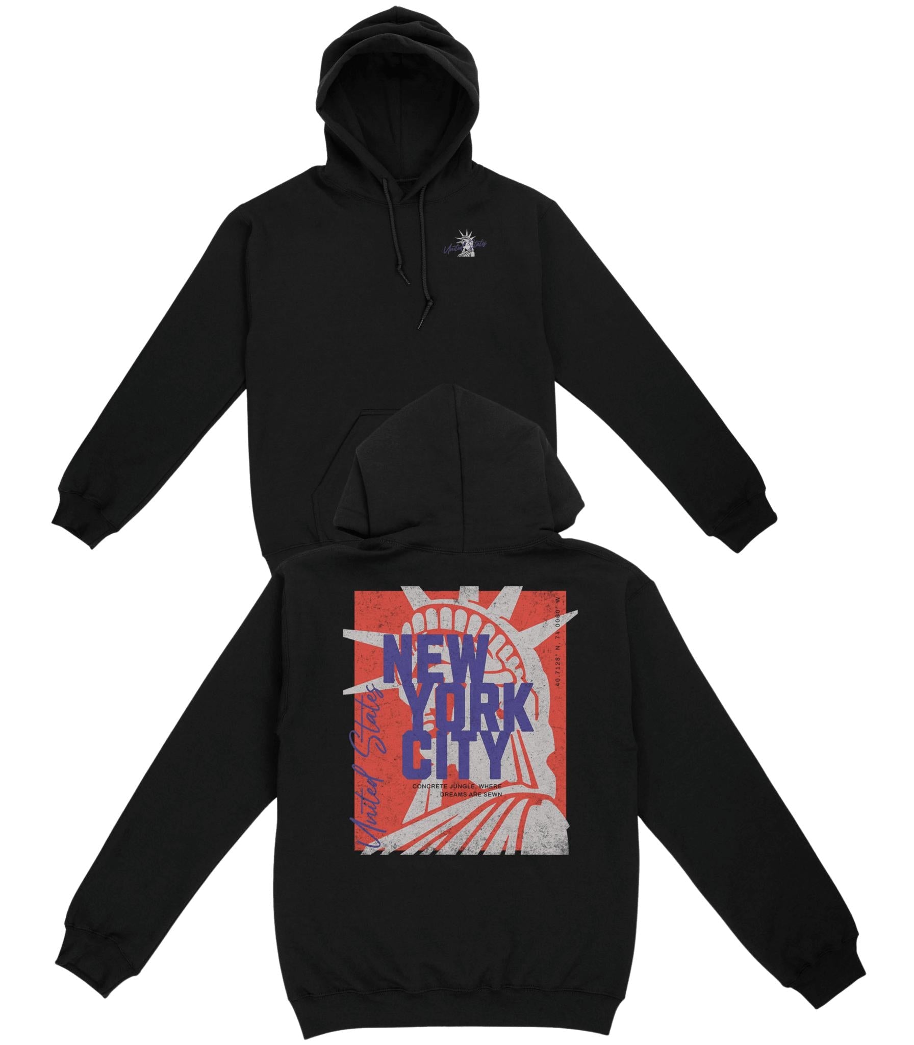 US New York City Basic Hoodie - Old Time Sports