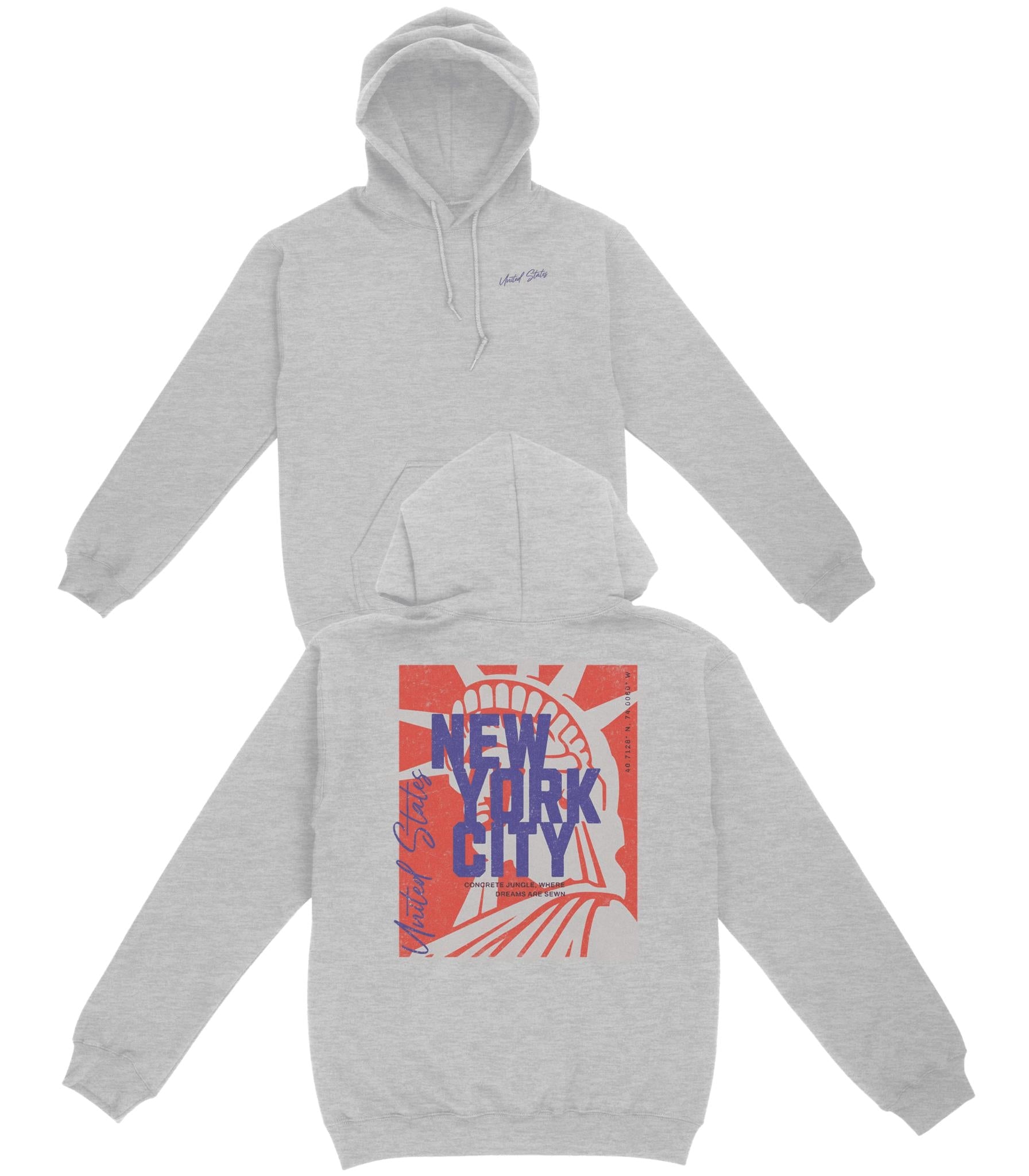 US New York City Basic Hoodie - Old Time Sports
