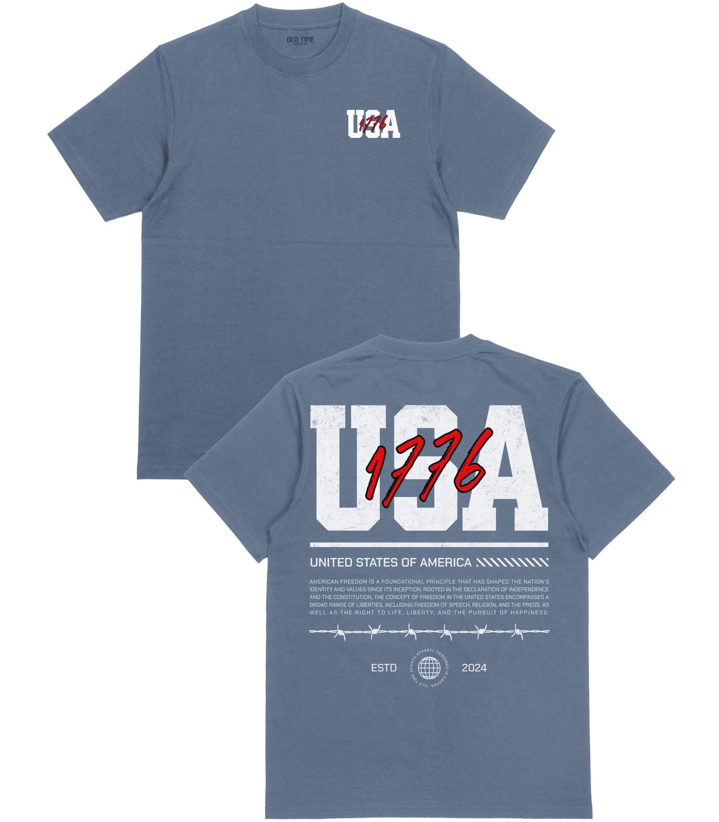 USA 1776 T-Shirt - Old Time Sports