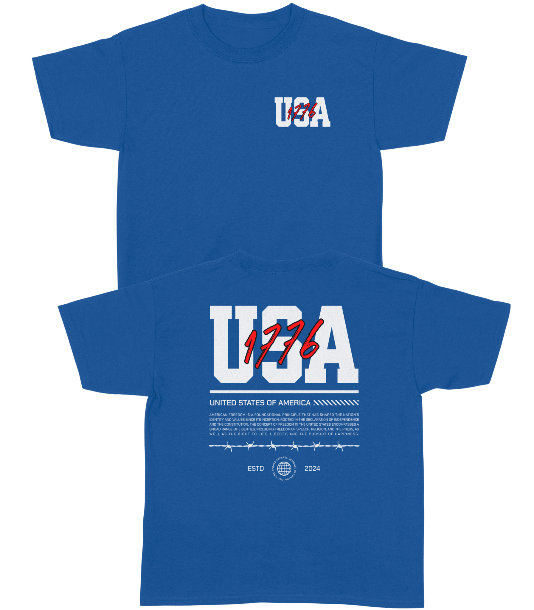 USA 1776 YOUTH T-Shirt - Old Time Sports