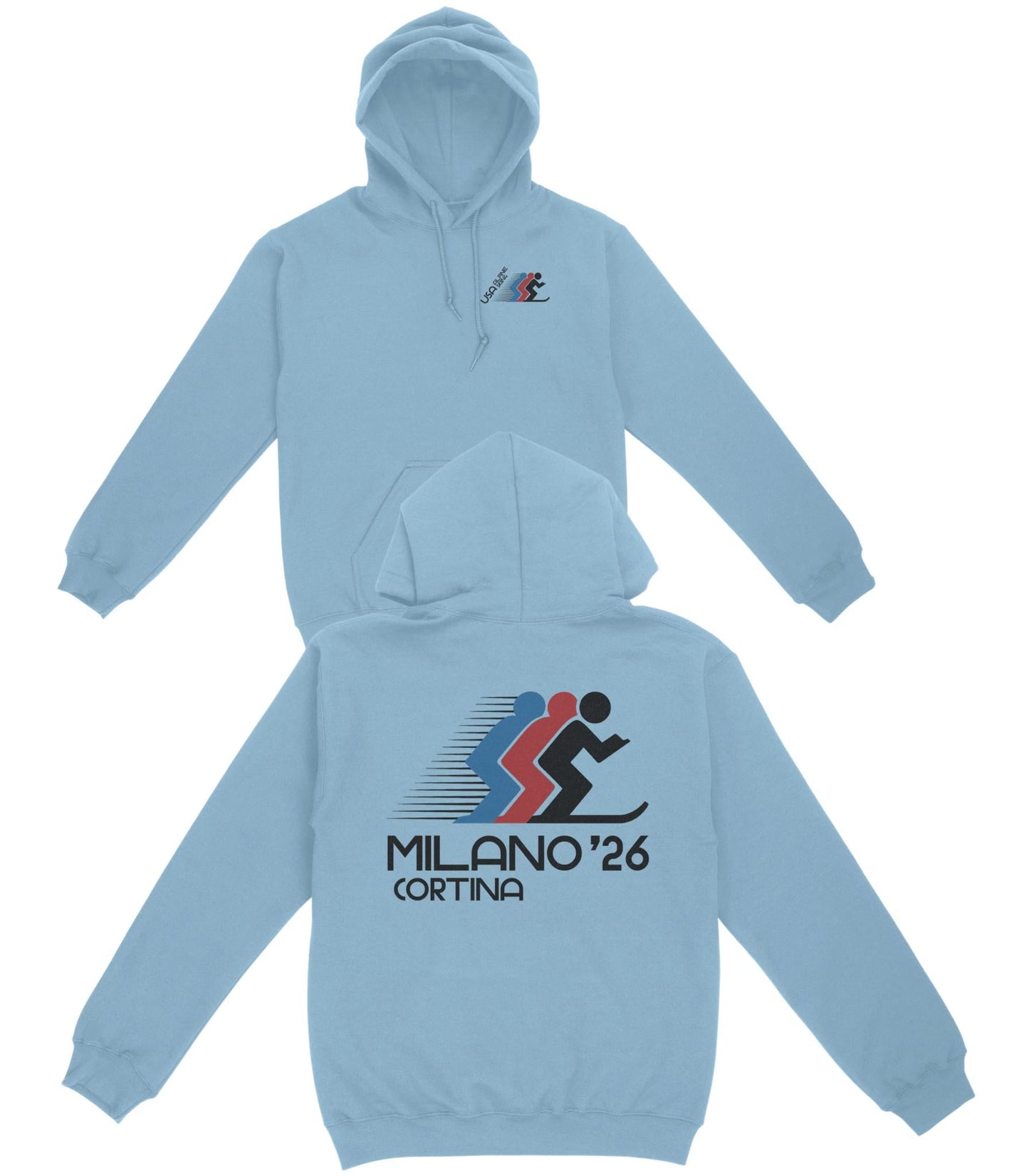 USA Alpine Skiing Basic Hoodie