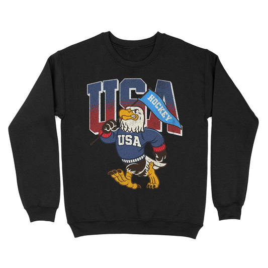 USA Hockey Gold Basic Crewneck - Old Time Sports